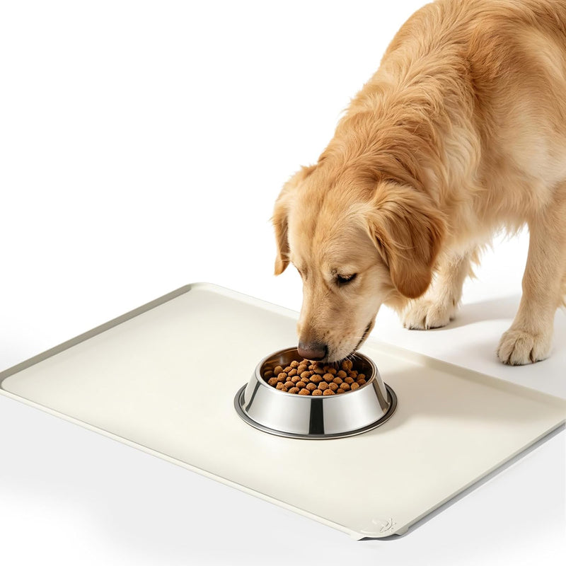Large Pet Feeding Mat Spillproof Raised Edges Nonslip 24