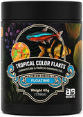 Tropical Color Flakes - Floating Color-Enhancing Flakes for Tetras, Guppies & Community Fish