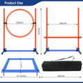 Dog Agility Set, Jump Ring, Jump Poles, Pause Box & Bag