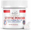Styptic Powder for Dogs, Cats, and Birds (2 oz) by Evo Dyne | Fast-Acting Blood Stop for Pets | Quick Stop Bleeding Powder for Dog Nail Clipping, Grooming, Cuts and More (1-Pack)