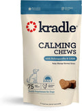 Kradle Calming Chews for Dogs, Anxiety Support, L‑Theanine, GABA, 75 Chews