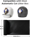 ELS PET 180 Count Automatic Cat Litter Box Liners, Compatible with Robot 4/5/3 & Most Self-Cleaning Boxes,Heavy-Duty Extra Thick Waste Bags, 23.6"×11.8", Fits larger waste drawers