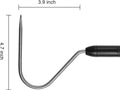 REPTI ZOO 57" Snake Catcher Professional Stainless Steel Retractable Snake Hook Reptile Catcher Stick Rattlesnake Grabbe