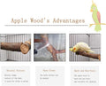 Nynelly Pet Bird Swing, Parrot Cage Toys, Natural Wooden Swing Toys for Parakeet Cockatoo Cockatiel Conure Lovebirds Canaries Little Macaw African Parrot