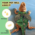 Bearded Dragon Harness Leash Set, Dinosaur Cosplay Halloween Pet Costume for Bearded Dragon Reptiles (Small)