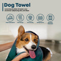 Extra Large Dog Towel for Big Dogs, Blue, XL