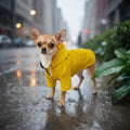 Dog Raincoat rain Jacket Raincoat Dogs Waterproof Small Medium Breeds Zip Closure Storage Pocket Harness Hole