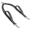 Mycicy Dual Dog Leash Coupler, Double Control Padded Handles for 2 Dogs, Heavy Duty No Tangle Reflective Splitter Dog Leash Extension, for Medium Large Dogs Walking- Black
