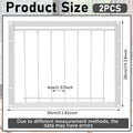 Suzile 2 Pcs 11.81" x 10.24" Pigeon Cage Door Bird Wire One Way Entrance Iron Pigeon Trap Bird House Door for Racing Supply Birdcage Breeding, White