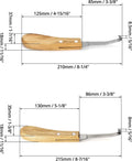 QWORK Hoof Cutter Set, Left and Right Hand Shaped, Stainless Steel