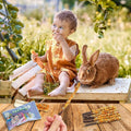 Apple Sticks for Rabbits, Natural Bunny Chew Toys Wood Treats Food for Small Animals,Hamsters, Chinchillas Squirrel Bunn