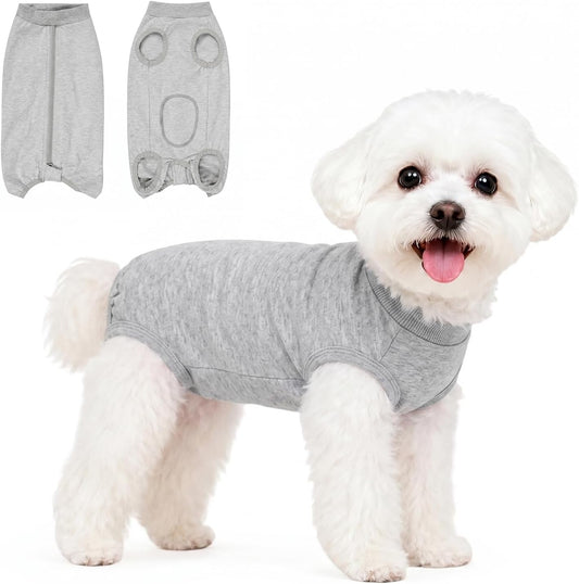 Dog Surgery Recovery Suit with Zipper, Surgical Onesie for Spay