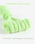 Sunglow Dog Toy Interactive Chewing Rope Ball Toys Natural Cotton Washable Durable Tug of War for Small Medium Dogs Pupp