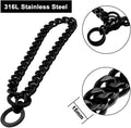 Durable Walking Dog Training Collar, Strong Stainless Steel Chain for Pitbull German Shepherd and Large Dogs.