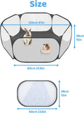 Amakunft Small Animal Playpen, Pop-Up Portable Play Yard for Guinea Pigs, Rabbits, Hamsters, Hedgehogs, Foldable Exercis