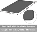 22.8 × 34.6 Inch Silicone Dog Crate Tray for Large Crates - Heavy Duty Replacement Pan & Non-Slip Liner, Durable Washable Bottom Tray, Odor Resistant (Cream)