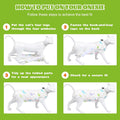 DoggieKit Cat Recovery Suit After Surgery, Anti Licking Onesie Postoperative Shirt for Female Spay Male Neuter, Soft Breathable Bodysuit Pajamas for Abdominal Wound Kitten E-Collar & Cone Alternative