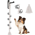 COOYOO Dog Bells to Go Outside, Premium Quality Potty Training Dog Door Bell, Yarn Handwoven Dog Bell, Adjustable Housetraining Hanging Bell-6 Extra Large Loud 1.5 DoorBells