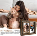 Pet Memorial Gifts for Loss of Cats- 360° Rotating Wooden Photo Frame for 4x6 Photo-Cat Loss Sympathy Gift for Cat Lover