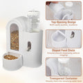 2 in 1 Hamster Feeder, Water Bottle Stand with Food Bowl, Automatic Water Bottle No Drip and Food Dispenser, Food & Wate
