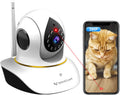 VSTARCAM Pet Camera with Laser, 3MP 2.4GHz WiFi Interactive Dog & Cat Laser Toy with Night Vision, Motion Detection Aler