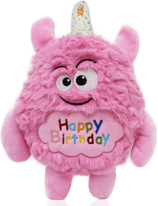 Monster Dog Birthday Toy for Gifts, Stuffed Dog Plush Toy