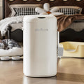MRBIN Cat Litter Trash can Adsorption Metal, 30L / 7.9gal Automatic Absorbing Bag Diaper Pail, Garbage Bin with Wheels, 