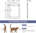 LESYPET Cat Screen Door, Inside Flap 10.3 x 8.3 Inches, Magnetic Self Closing, Cat Door for Screen Doors Sliding Doors, Flap Lockable, Black