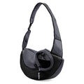 Kucehiup Pet Sling Carrier for Small Dogs Cats Breathable Mesh Travelling Hands-Free Puppy Backpack(Fits Approximately 3 lbs to 6 lb Pets)(Black)