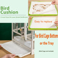 CuaxTume Bird Cage Liners-100PCS-11'' X 20''Disposable Non-WovenBird Cage Tray Liners, Disposable Sheets for Birds,Cages Accessories for Pet Bird Parrot