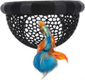 Laoha 2 PCS Floating Betta Hammock & Shrimp Shelter – 3D Printed Aquarium Decor with Feeding Ring, Safe Resting Spot for