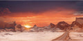 72x18 in Sun Desert Terrarium Backdrop Orange Reptile Habitat Background