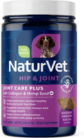 NaturVet Hemp Advanced Joint Health Dog Supplement Plus Hemp Seed - 60 Ct
