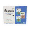 Applaws Natural Wet Cat Food in Mousse, Limited and Natural Ingredients, Grain-Free, High Protein with No Artificial Additives, Fish Variety Pack (12 x 2.47oz Pouches)