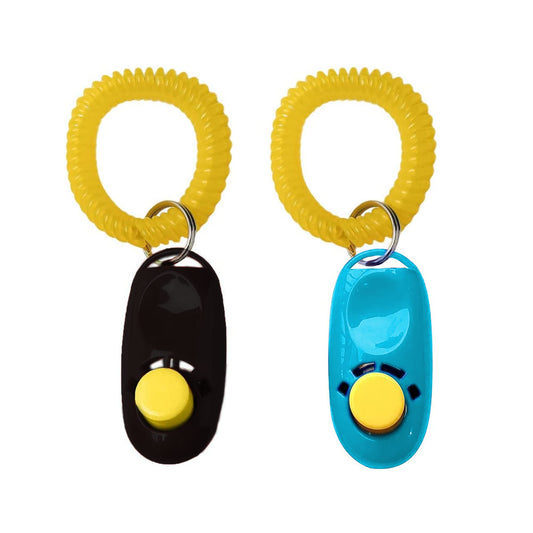 SunGrow 2-Pack Dog Clicker for Training with Wrist Bands, 2 Inches Multicolor, Pet Cat Dog Training Clickers & Behavior Support, Convenient and Effective Clicker Training Tools for Puppy or Cat