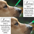 Tick Removal Tool Kit - Stainless Steel Tweezer & Tick Remover for Humans, Dogs, Cats & Other Pets- Dog Tick Remover Too