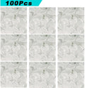 VICTHY 100pcs Cat Nail Caps Clear Cat Claw Covers Kitten Nail Caps with Adhesives and Applicators (M Clear)