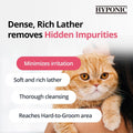 HYPONIC Hypoallergenic Premium Shampoo for All Cats (Scented, 10.14 oz) - Cat Shampoo for Dry Skin, Dandruff, Allergy