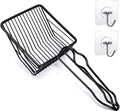 Fast Metal Cat Litter Scoop, No-Clog Round Wire Scooper, Non-Stick Coated