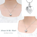 zeqingjw Pet Cremation Jewelry for Ashes Pendant Paw Print Pet Heart Urn Necklace Memorial Keepsake Jewelry for Pet/Dog'