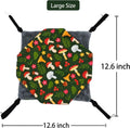 Straps are Adjustable Sugar Glider Pouch Hammock Bed Bedding, Sugar Glider Cage Accessories Toys for Rat, 3-Layer Hammoc