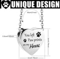 Yinkin 2 Pcs Pet Cremation Jewelry for Ashes Urn Necklace