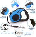 Retractable Dog Leash for Medium - Small Dogs and Cats 16.5FT Tangle Free, Heavy Duty Walking Leashes with Anti Slip Han