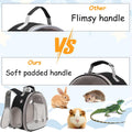Portable Travel Backpack Habitat for Small Animal, Space Capsule Bubble Window Guinea Pig Bird Bearded Dragon Turtle Car