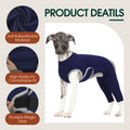 Kuoser Dog Surgery Recovery Suit, Professional Dog Surgical Suit for Back Legs, Soft Dogs Recovery Sleeve to Prevent Lic