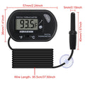 2Pack Digital Aquarium Thermometer with Large LCD Display, Reptile Thermometer for Vehicle, Terrarium, Fish Tank, Refrig
