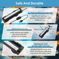 DaToo Submersible Aquarium Light 6Inch Fish Tank Light Bubbler Wall with Air Bubble Hole IP68 Waterproof Color Changing 
