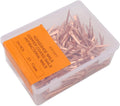 250Pcs Horseshoe Nails Copper Plated Rustproof Equestrian Riding Equipment Pet Supplies (51mm E5)