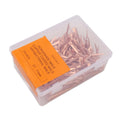 Fydun 250Pcs Copper Horseshoe Nails, Plated Rustproof Equestrian High Tensile Hufngel für Pferde Riding Equipment Pet Su