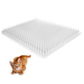 Zipcase 16 Pack Cat Repellent Deterrent Outdoor Scat Mat with Tape for Cats, Dogs, Pests Covers 24 Sq.ft (3456 Sq.in), 16 x 13 Inches